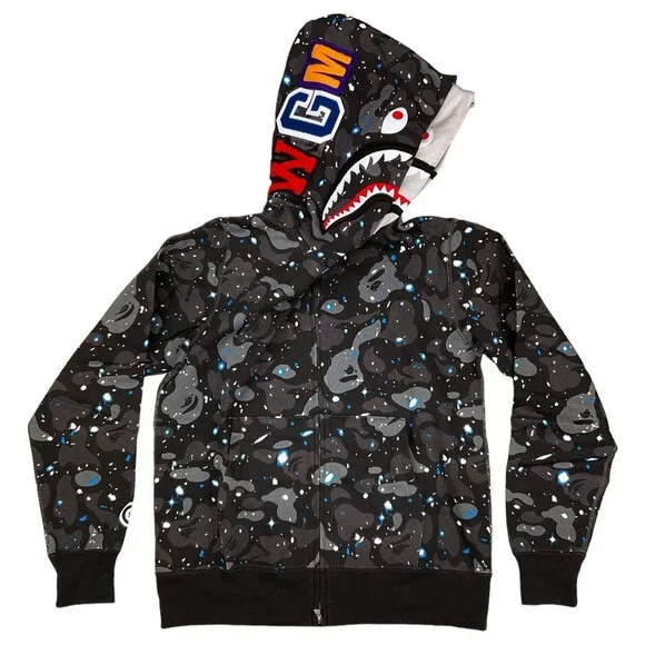 A BATHING APE - SPACE CAMO SKATEBOARD 黒 BAPE BAPE SPACE CAMO BLACK SKATEBOARD DECK